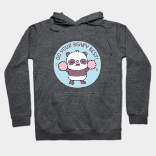 Cute Panda Cheering Do Your Beary Best Pun Hoodie